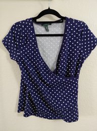 Lauren Ralph Lauren Polka Dot Top Large