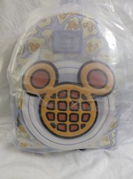 Loungefly Disney Mickey Mouse Breakfast Waffle Scented Mini Backpack New