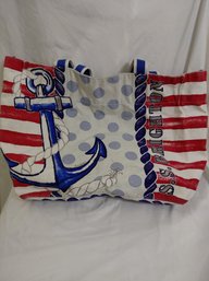 Brighton Sail Away Cotton Canvas Tote Bag
