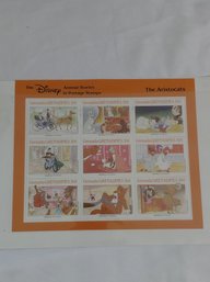 1988 The Aristocrats, Disney Mint Stamp Sheet