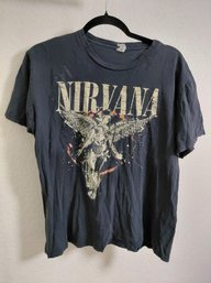 Nirvana 'In Utero' Angel Splatter Graphic T-shirt Large