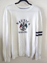Nautica Embroidered Crew Neck Sweater XL