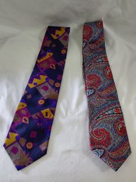 Christian Dior And Pierre Cardin Vintage Ties