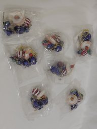 Art Glass Ornament Lot NWT Lot Of 7