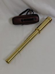 Collapsible Brass Handheld Spyglass Telescope