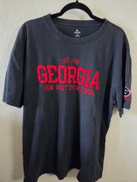 University Of Georgia Bulldogs Short-sleeve Crew-neck T-shirt Xl