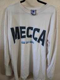 Vintage Mecca USA White Long-sleeve Graphic T-shirt XXL