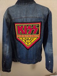 Official KISS Army 40th Anniversary Denim Jacket LG