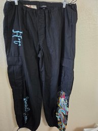 Ed Hardy Black Dragon Cargo Pants XL