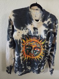 Licensed Sublime Graphic Tie-dye Crewneck Small