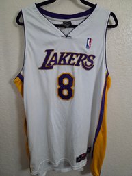 Vintage Nike Los Angeles Lakers Kobe Bryant #8 White Alternate Jersey XXL