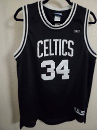 Vintage Reebok Boston Celtics Paul Pierce #34 Black Mesh Basketball Jersey XL
