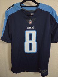 Nike Tennessee Titans #8 Marcus Mariota On-field Game Jersey