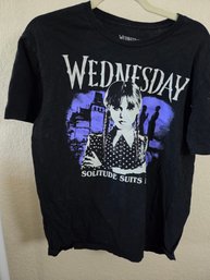 Licensed Wednesday Graphic Tee Medium