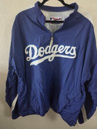 Vintage Majestic Los Angeles Dodgers Cool Base Quarter-zip Pullover Windbreaker XXL