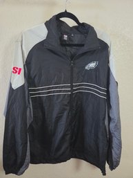 Vintage Philadelphia Eagles NFL Team Apparel X Sports Illustrated Full-zip Windbreaker Jacket By Reebok LG