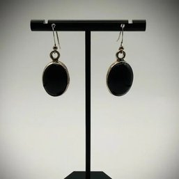 Sterling Dangle Earrings  Milford Calamity  1.5'