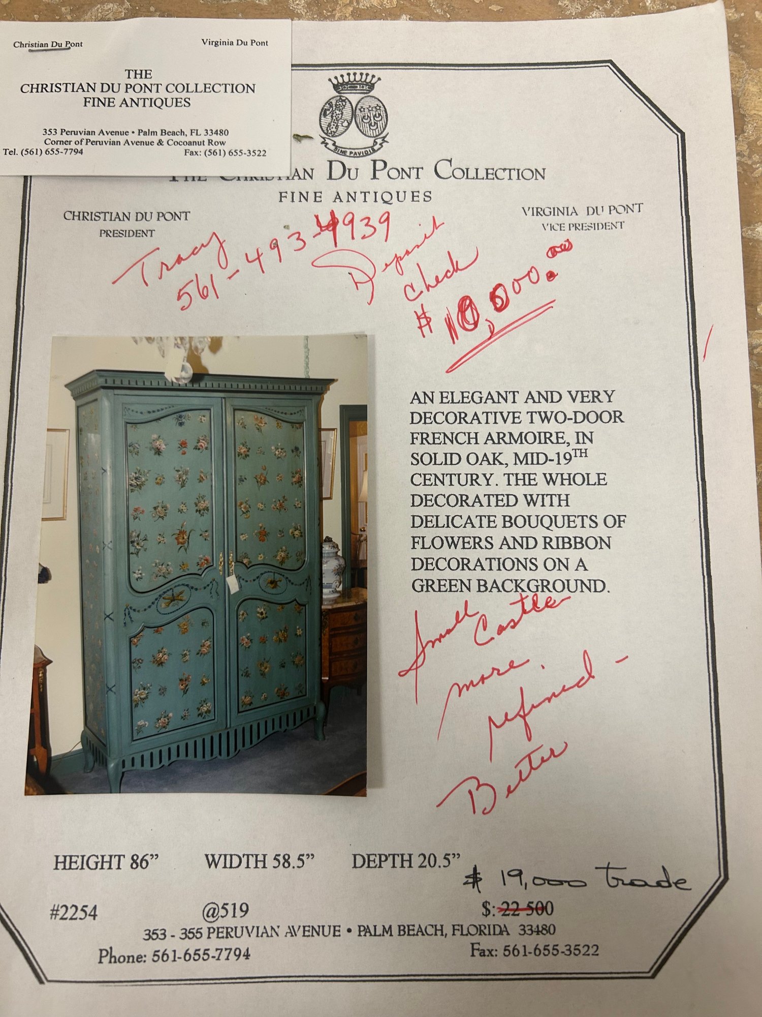 Mid 19th Century French Armoire #21693 | Auctionninja.com