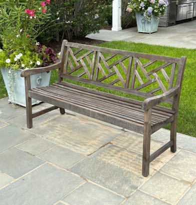 60' Teak Bench 1 Of 6 Available