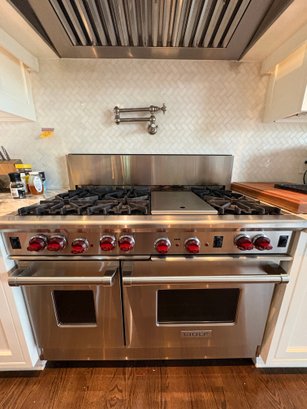 Wolf 48 Inch Professional Gas Range With Infra Red Griddle