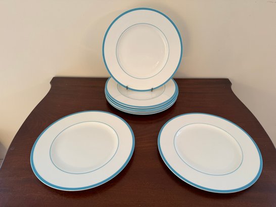 Set Of Eight Coalport Tiffany & Co Amalfi Dinner
