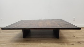 Williams Sonoma Mahogany Bamboo Coffee Table