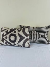 2 Found Object Throw Pillows