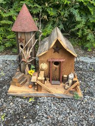 Rustic Double Bird House