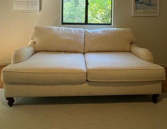 78' Like NEW Tan Sleeper Sofa