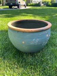 Painted Terra Cotta Planter