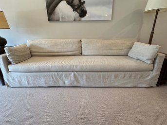 Restoration Hardware Linen 9' Sofa