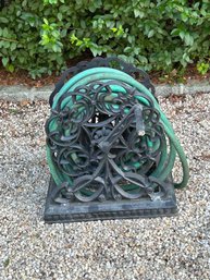 Decorative Metal Hose Reel With Hose