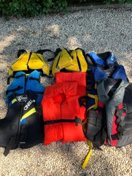 Lot Of 9 Life Preservers