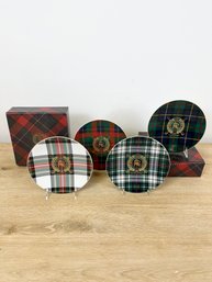 Set Of 8 Ralph Lauren Kilgour Tartan 8 Dessert Plates
