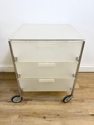 Kartell Mobil 3 Drawer Storage Unit On Wheels