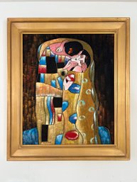 Reproduction Painting Of The Kiss By E. Hunter