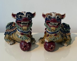 Vintage Ceramic Foo Dogs