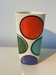 10' Signed Polka Dot Vase