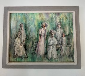 31x24 Watercolor On Board Signed By Stansfield