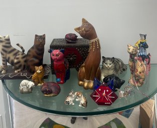 Lot Of Cat Figurines