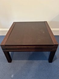 Wooden Coffee Table With Adjustable Leaves