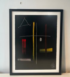 28x36 Signed Abstract Painting (triangle)