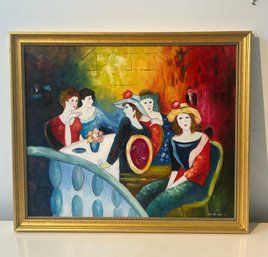 26x23 Oil On Canvas 5 Women