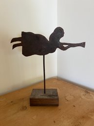 Primitive Cast Iron Flying Girl
