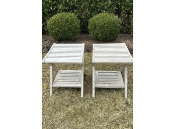 2 Teak Side Tables