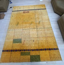 8x6 Yellow Area Rug