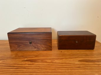Lot Of 2 Cigar Humidors