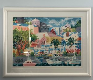 50x40 Signed And Numbered Lithograph 'Shelter Pointe' By Ken Hawk