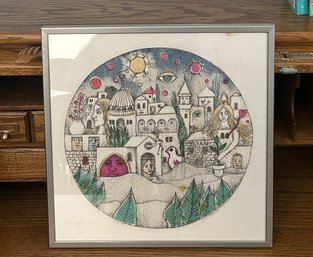 17'sq Abri Ohana Signed Lithograph