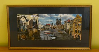 28x15 Watercolor 'Prague' By V. Shulcshin